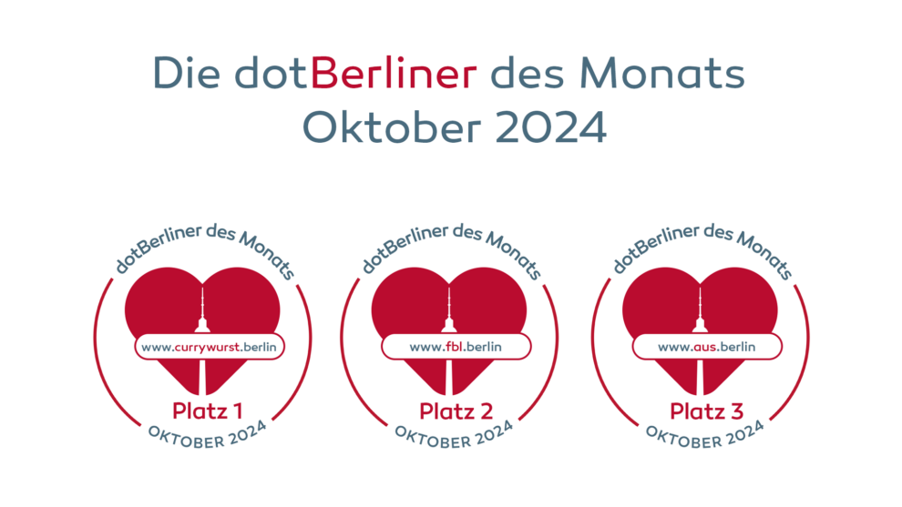 dotBerliner des Monats Oktober 2024