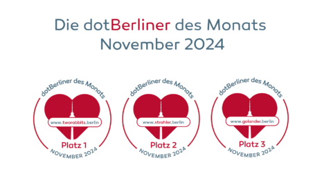 Die dotBerliner des Monats November 2024