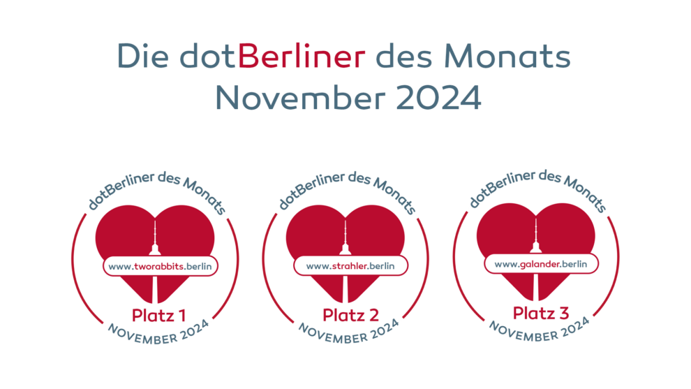 Die dotBerliner des Monats November 2024