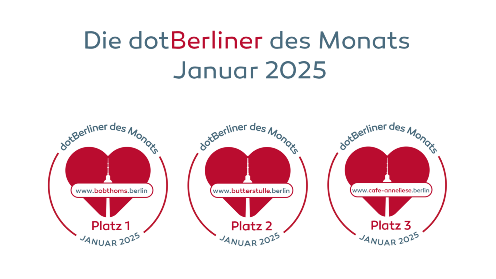 Die dotBerliner des Monats Januar 2025