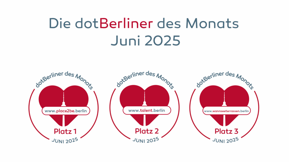 Die dotBerliner des Monats Juni 2025