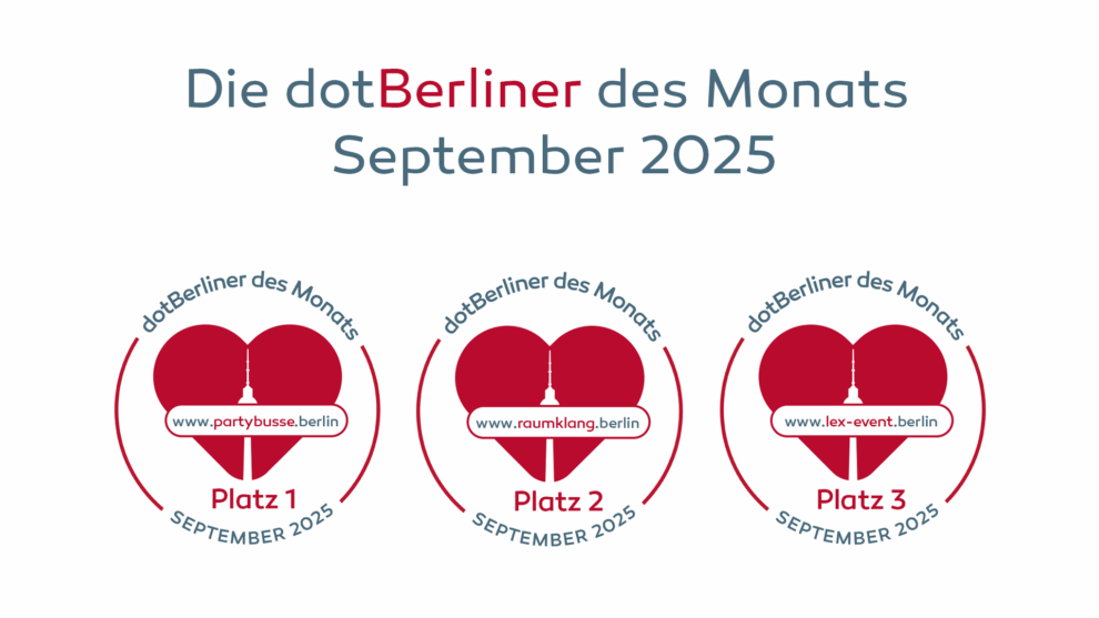Die dotBerliner des Monats September 2025