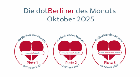 Die dotBerliner des Monats Oktober 2025