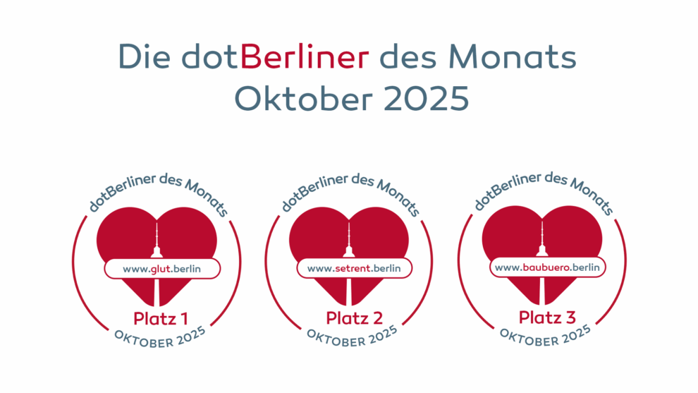 Die dotBerliner des Monats Oktober 2025