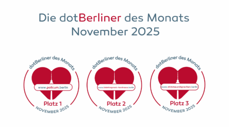 Die dotBerliner des Monats Dezember 2025