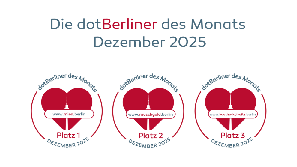 dotBERLINER des Monats Dezember 2025