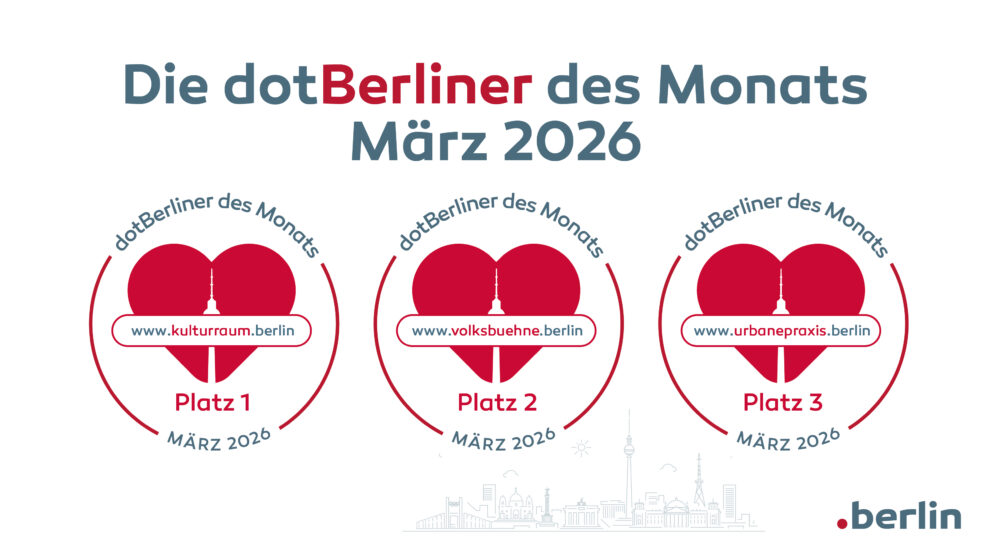 dotBERLINER des Monats März 2026
