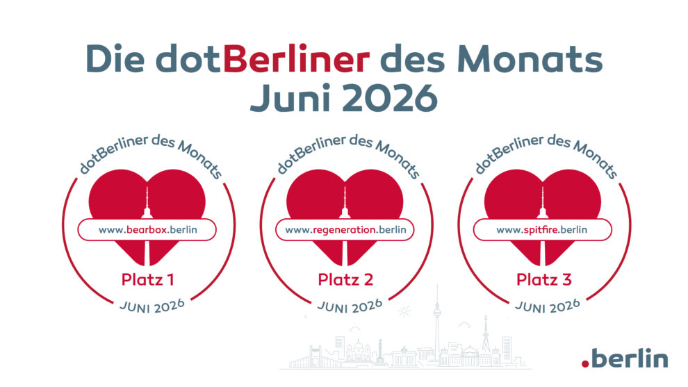 Die dotBERLINER des Monats Juni 2026