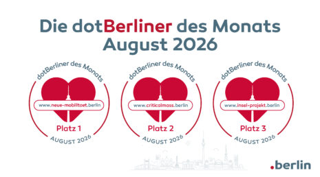 Die dotBerliner des Monats August 2026