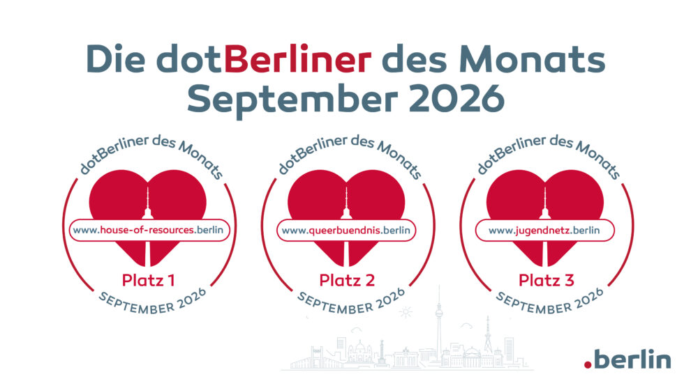 dotBerliner des Monats September 2026