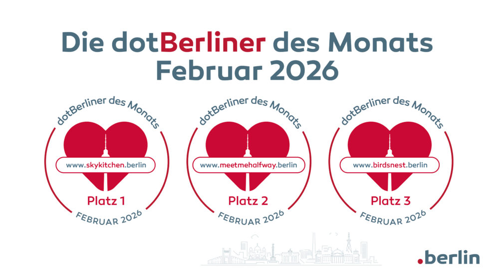Unsere dotBERLINER des Monats Februar 2026