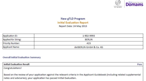ICANN gibt grünes Licht für .berlin