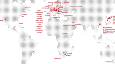 GeoTLD world map